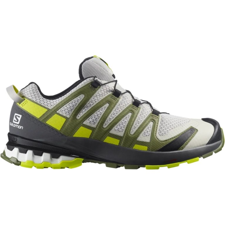 Tenis Para Trail Running Salomon Xa Pro 3d V8 Hombre Blancos Verde Oliva | MX EWRU918